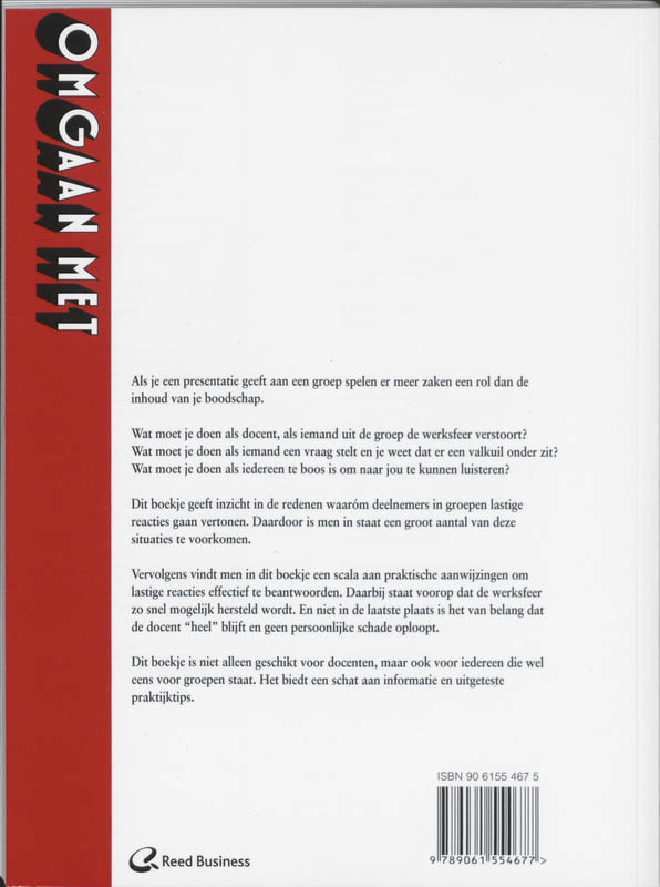 Omgaan met lastige groepen / Omgangsreeks achterkant