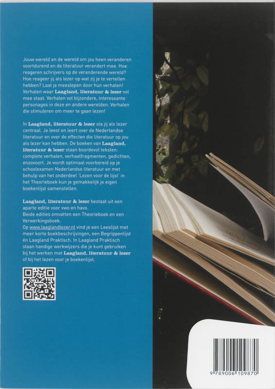 Laagland Literatuur en lezen HAVO Theorieboek achterkant