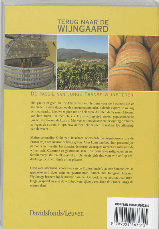 Terug naar de wijngaard achterkant