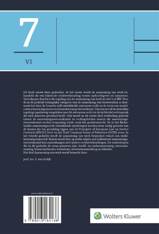 Aanneming van werk / Asser-serie / 7-VI achterkant