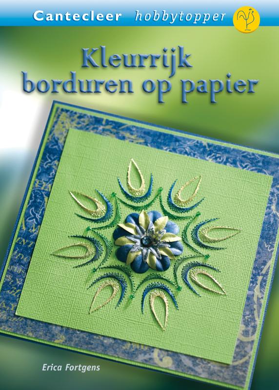 Kleurrijk borduren op papier