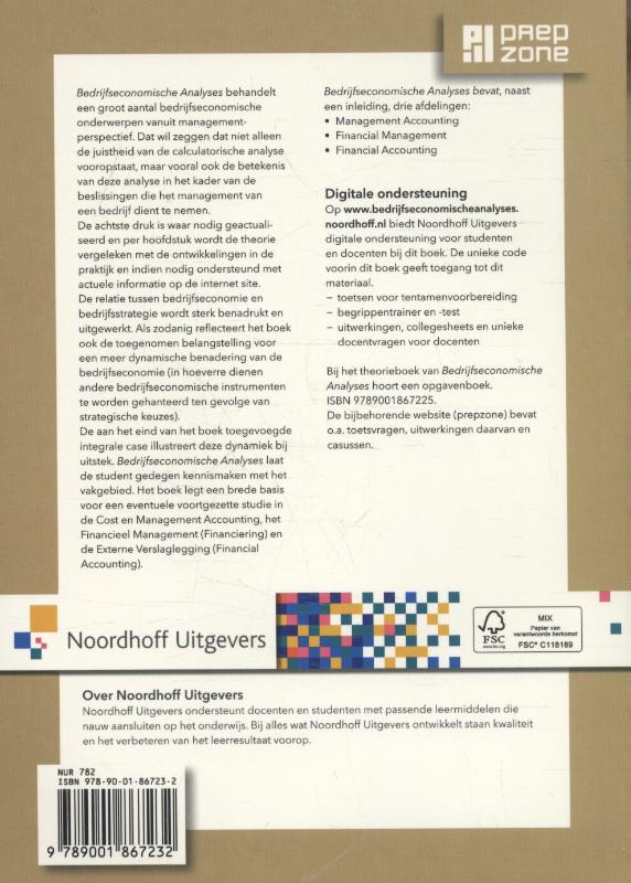 Bedrijfseconomische analyses achterkant