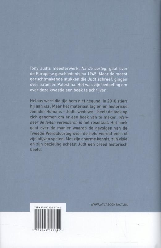 Wanneer de feiten veranderen achterkant