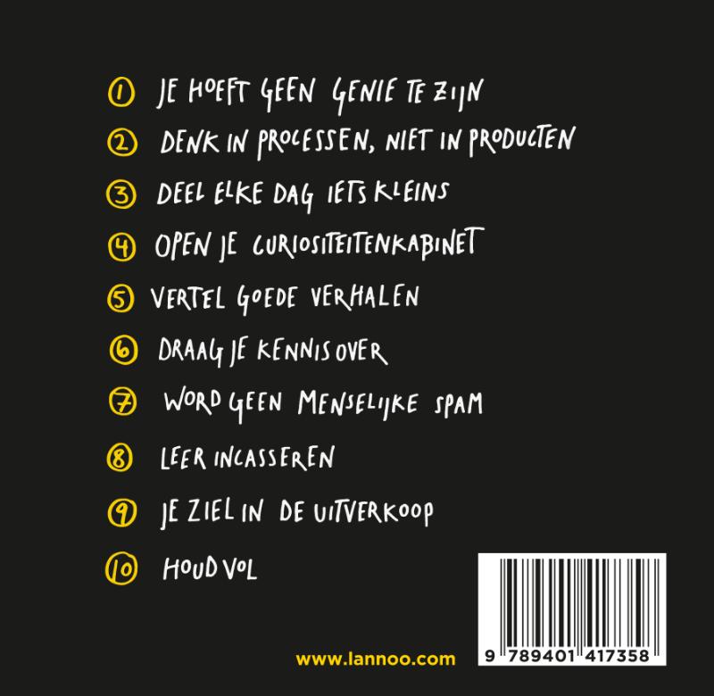 Show your work! achterkant