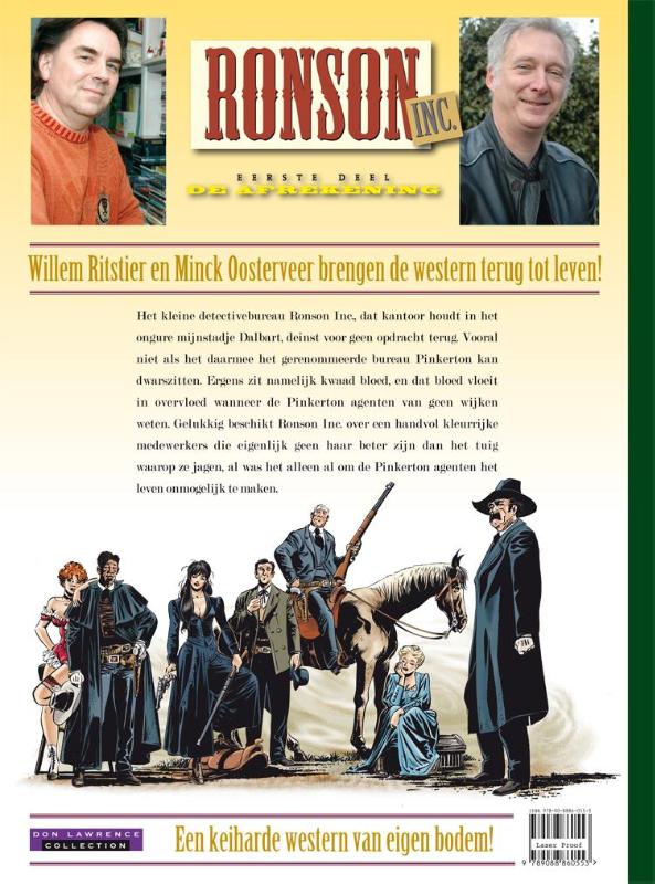 Ronson inc. hc01. de afrekening achterkant