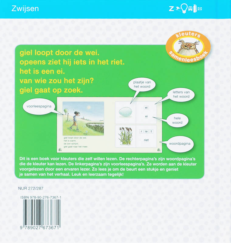 Het boek van ei / Kleuters samenleesboek achterkant