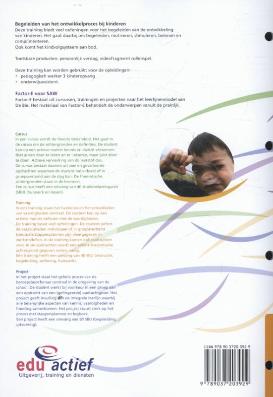 Factor-E Begeleiding van het ontwikkelingsproces bij kinderen Training achterkant