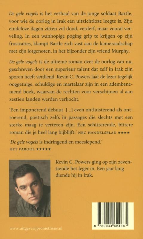 De gele vogels achterkant