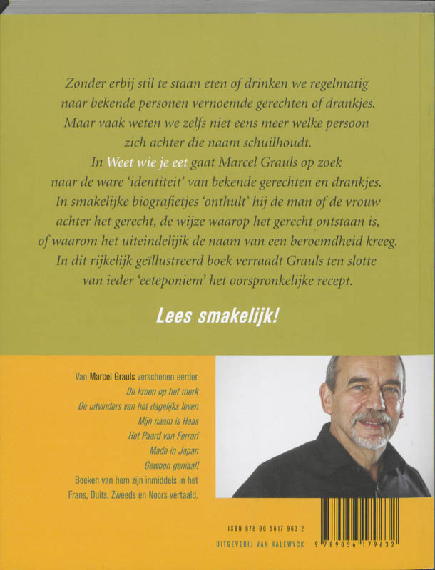 Weet wie je eet achterkant