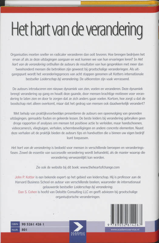 Het hart van de verandering achterkant