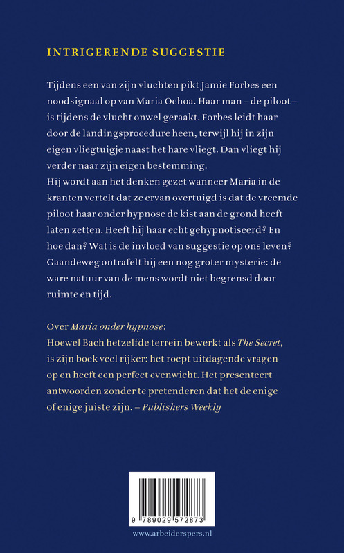 Maria Onder Hypnose achterkant