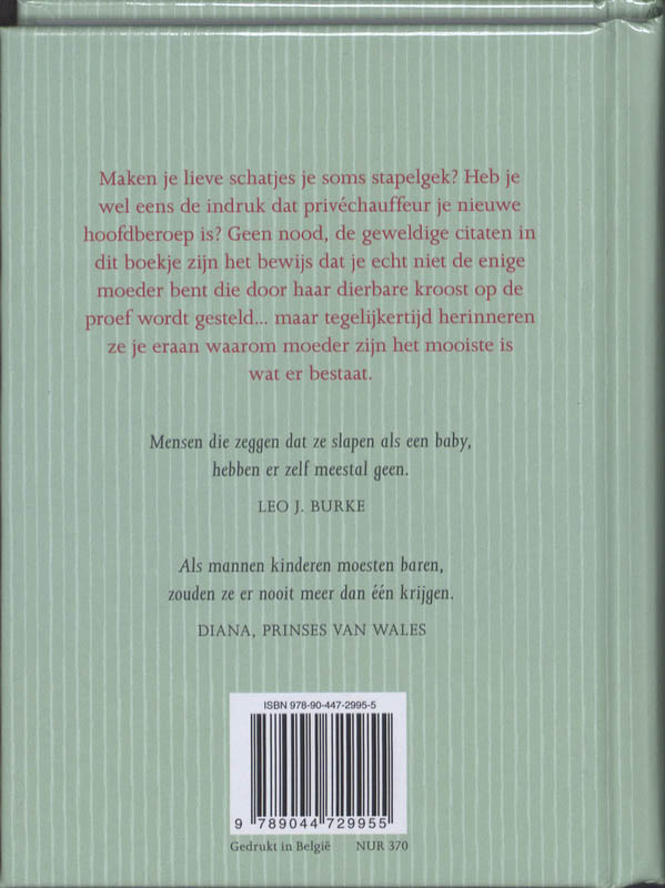 Hoera voor mama! achterkant