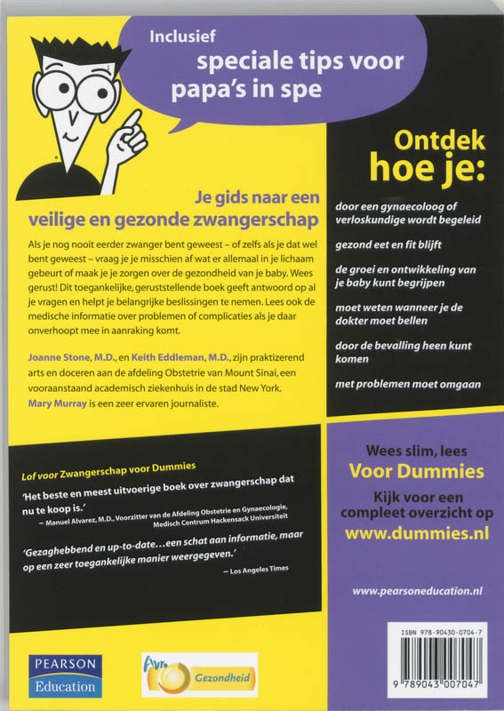 Zwangerschap voor Dummies / Voor Dummies achterkant