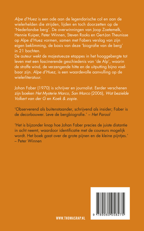 Alpe D'Huez   De Nederlandse Berg achterkant