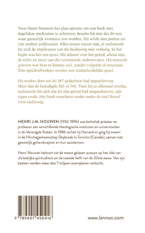 Een jaar met Henri Nouwen achterkant