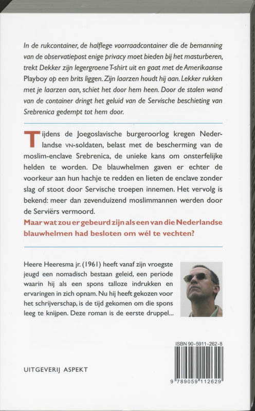 De held van Srebrenica achterkant