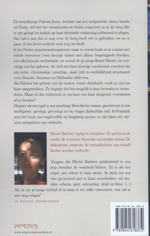 Elegant als een egel achterkant