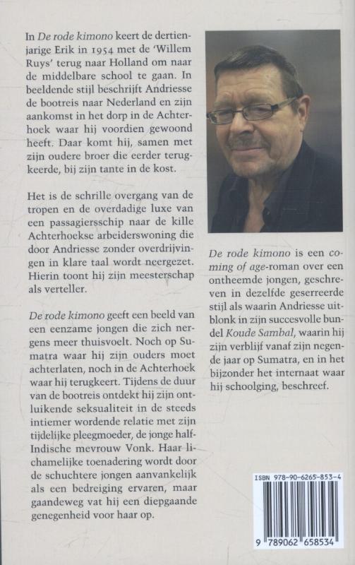 De rode kimono achterkant