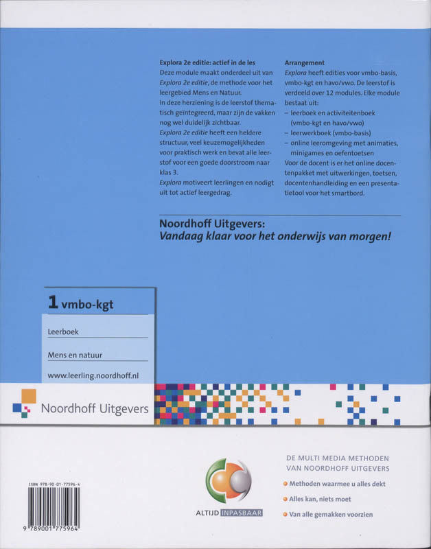 Explora vmbo kgt 1 Module 2 Schoolfeest achterkant