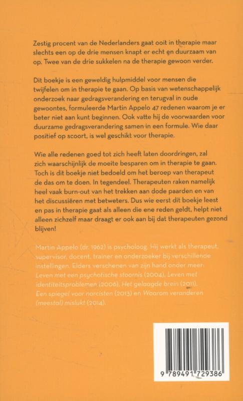 47 redenen om niet in therapie te gaan... achterkant