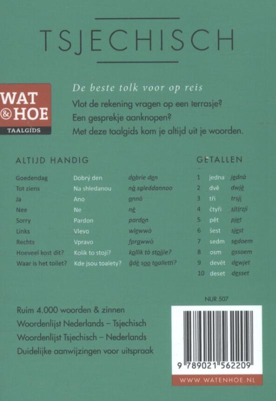 Tsjechisch / Wat & Hoe taalgids achterkant