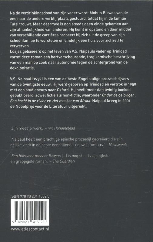 Een huis voor meneer Biswas / LJ Veen Klassiek achterkant