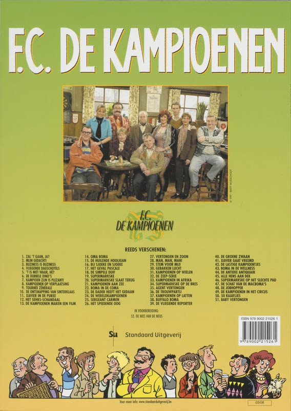 F.C. De Kampioenen 15 -   De huilende hooligan achterkant