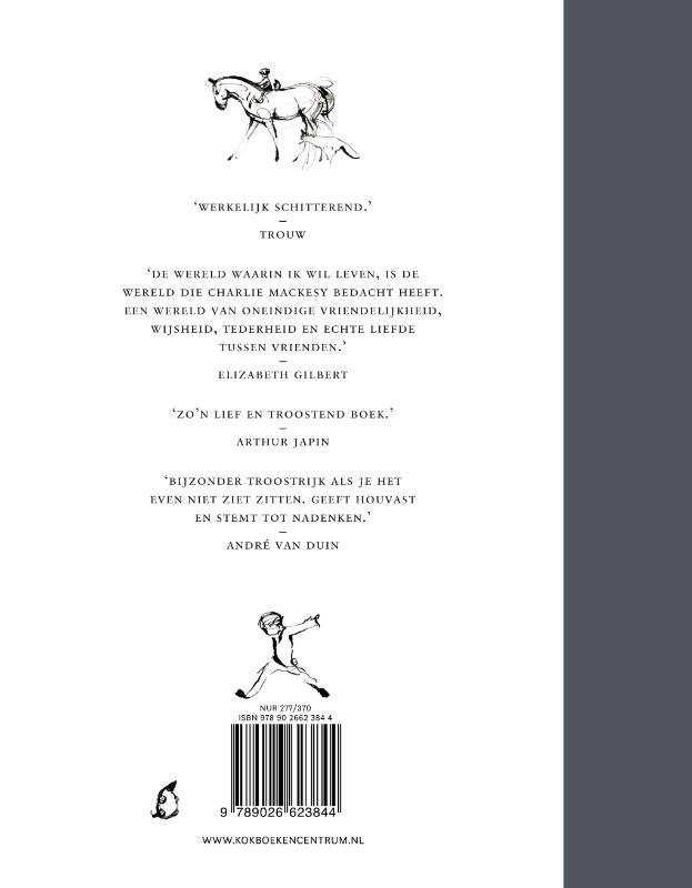 De jongen, de mol, de vos en het paard achterkant