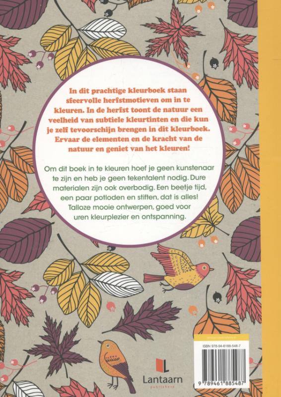 Het grote herfst kleurboek / Creative colors achterkant