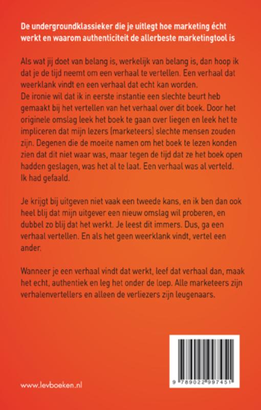 Alle marketeers vertellen verhalen achterkant