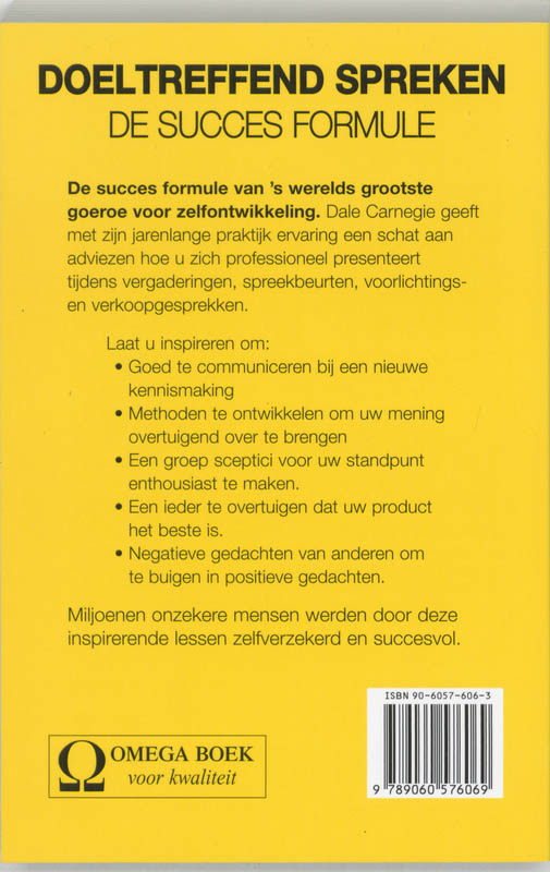 Doeltreffend Spreken achterkant