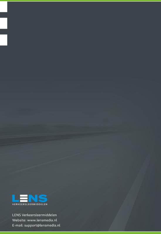 Theorie leren bromfiets / Lens verkeersleermiddelen achterkant