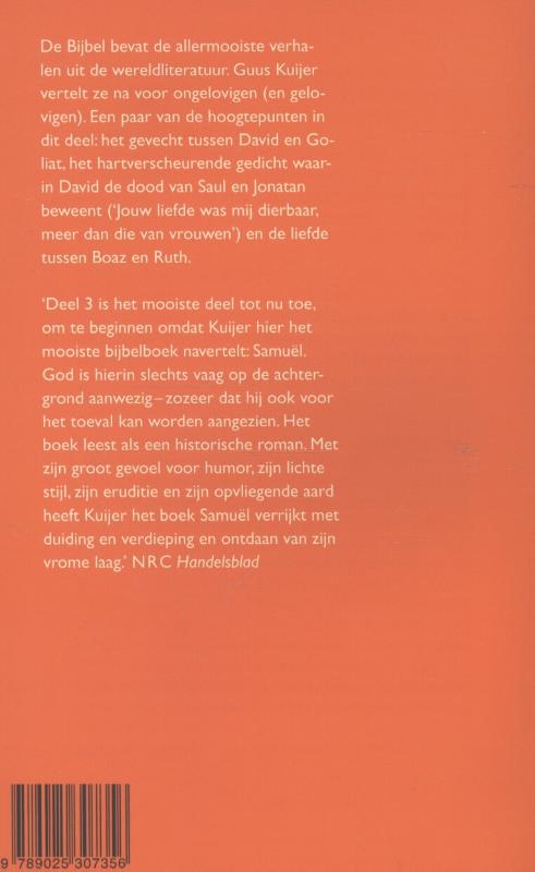De Bijbel voor ongelovigen / 3 Saul, David, Samuel en Ruth / De Bijbel voor ongelovigen / 3 achterkant