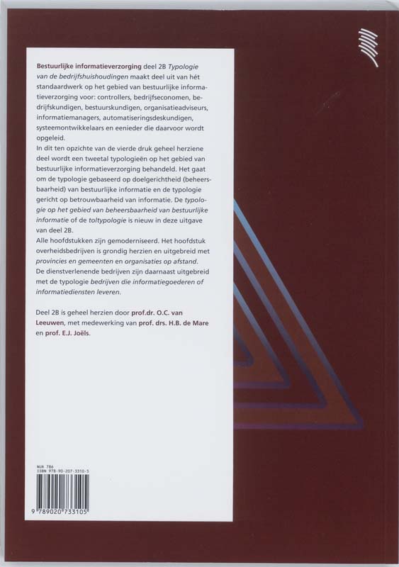 Bestuurlijke informatieverzorging 2B Toepassingen achterkant