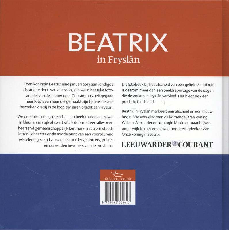Beatrix in Fryslân achterkant
