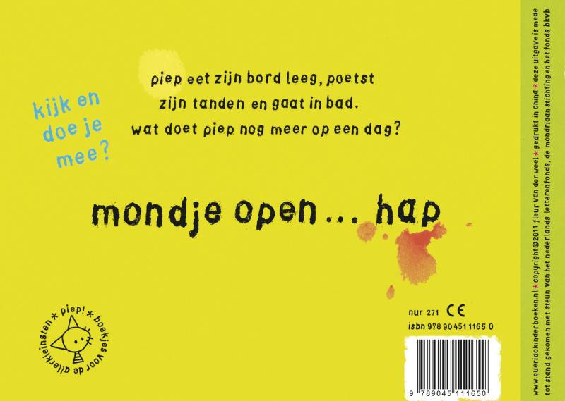 Piep! Een nieuwe dag achterkant