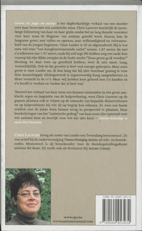 Gewoon Een Jongen Met Autisme achterkant