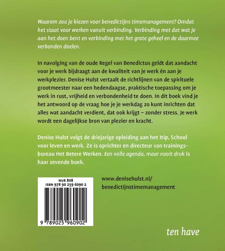 Een volle agenda, maar nooit druk achterkant