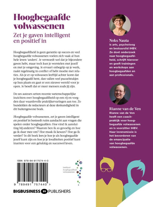 Hoogbegaafde volwassenen achterkant