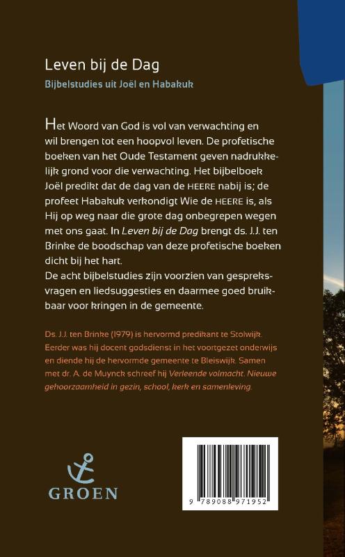 Leven bij de dag / Artios Bijbelstudies achterkant