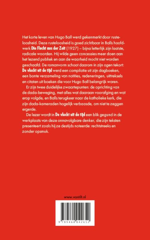 De vlucht uit de tijd achterkant