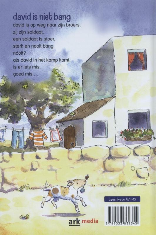 David is niet bang achterkant