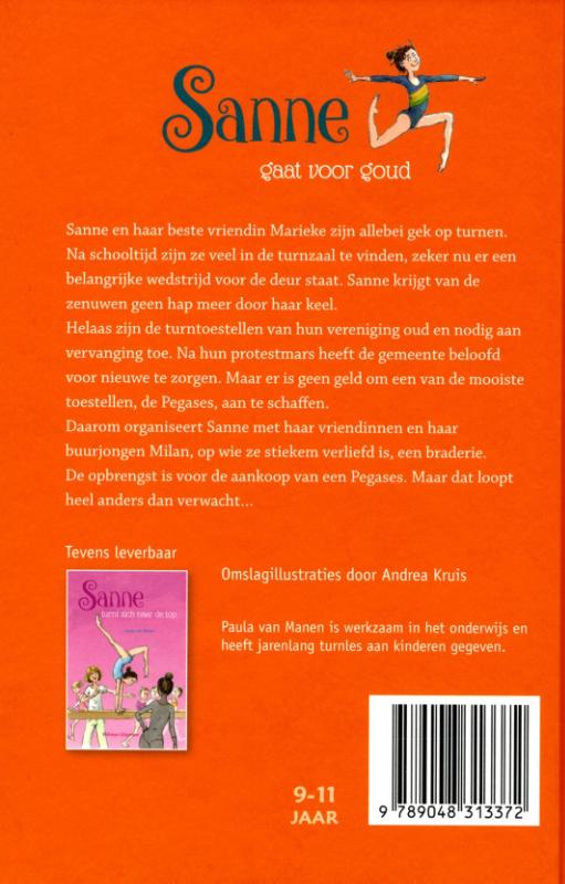 Sanne gaat voor goud achterkant