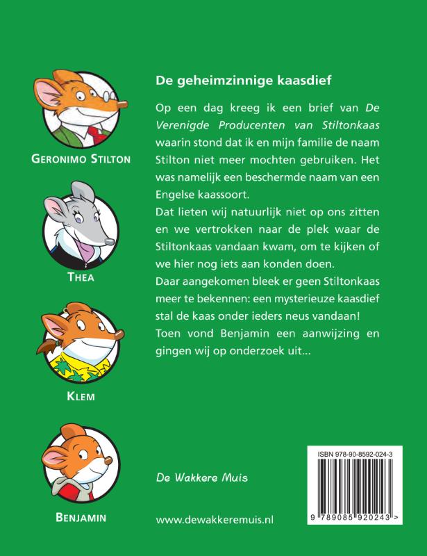 De geheimzinnige kaasdief / Geronimo Stilton / 22 achterkant