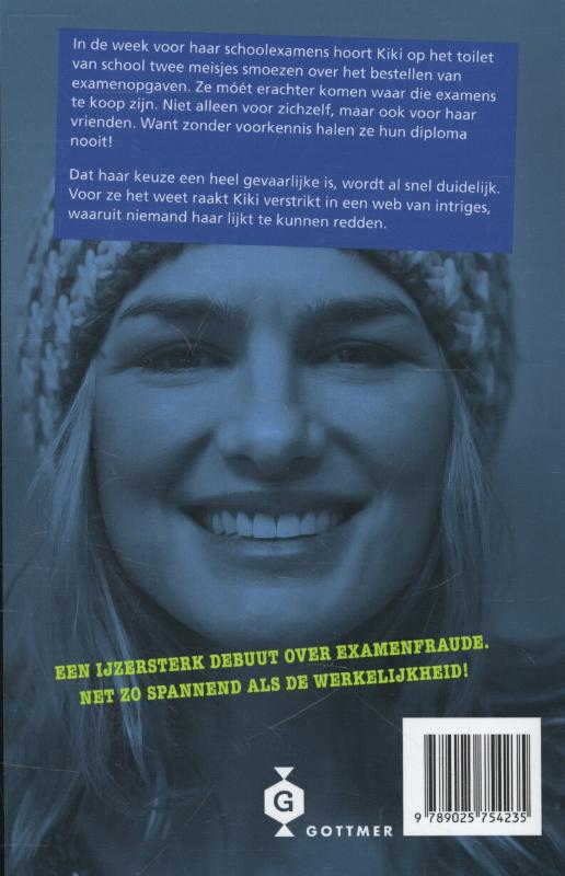 Examendeal. Fraude op school. Wat zou jij doen? achterkant