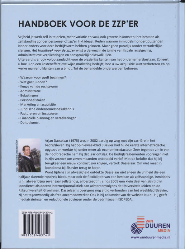 Handboek Zzp achterkant