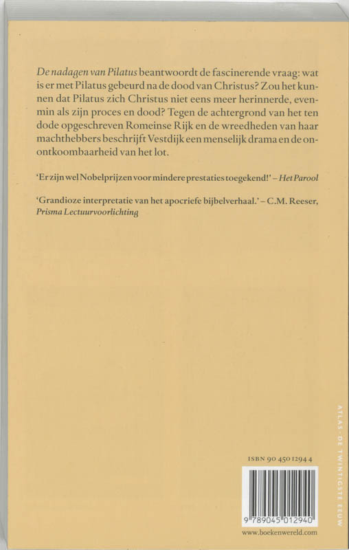 De nadagen van Pilatus / De twintigste eeuw / 47 achterkant