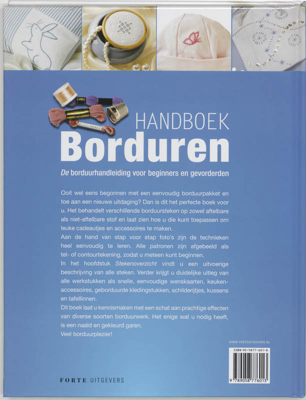 Handboek borduren achterkant