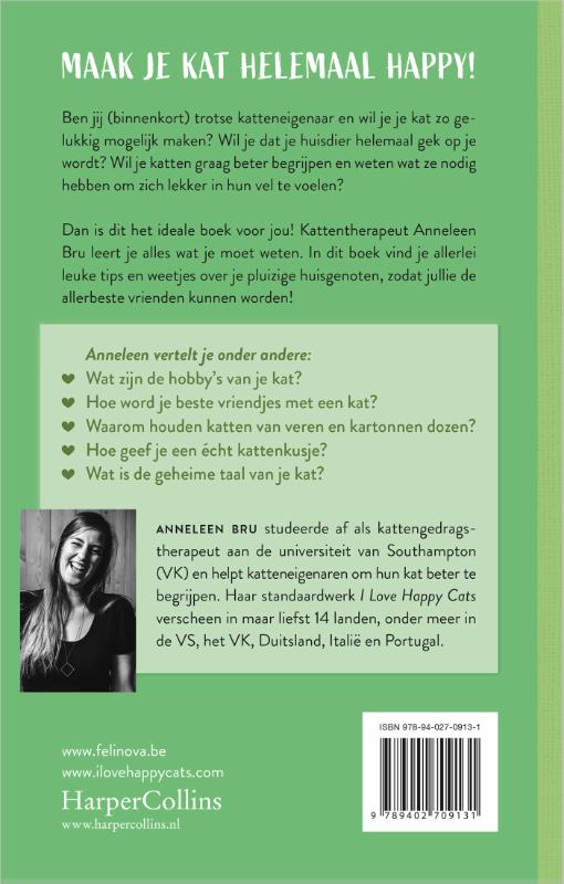I Love Happy Cats for Kids achterkant