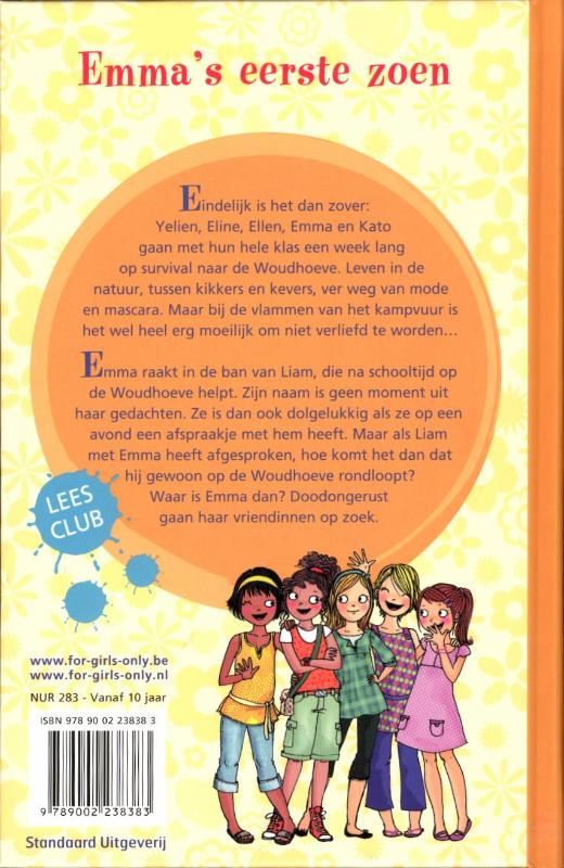 Emma's eerste zoen / For Girls Only! achterkant